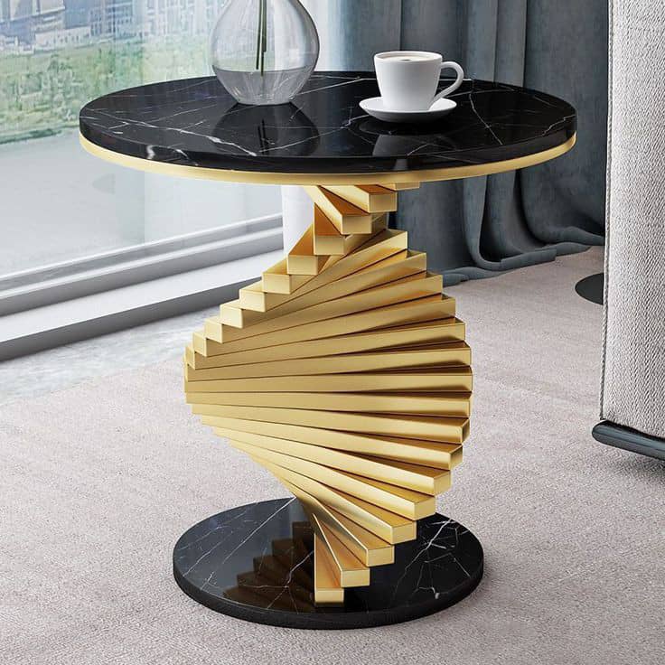 GOLDEN SPIRAL SIDE TABLE'25
