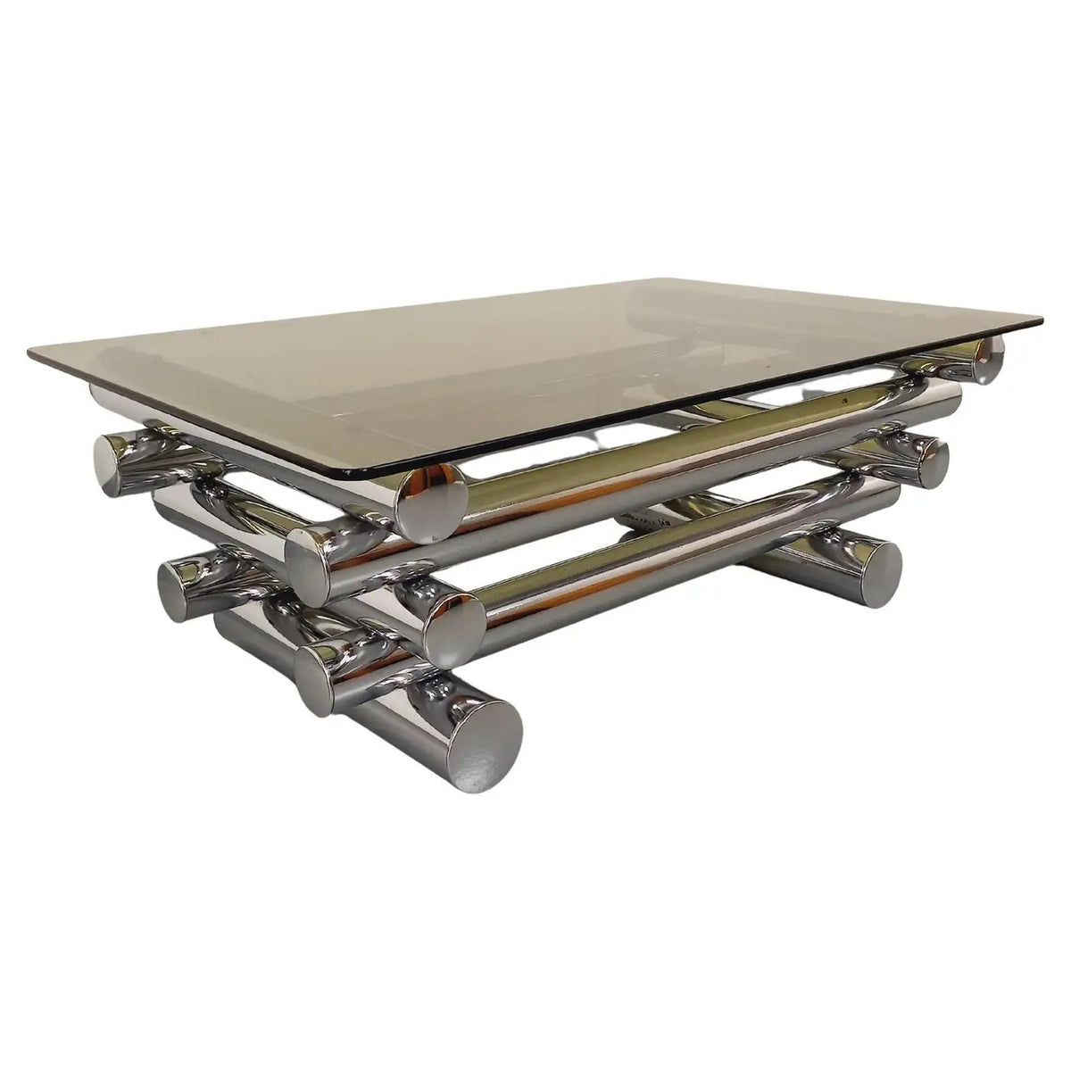 CHROMIUM LOG COFFEE TABLE '25