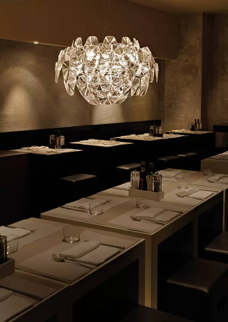 MIA EUROPEAN ACRYLIC CHANDELIER