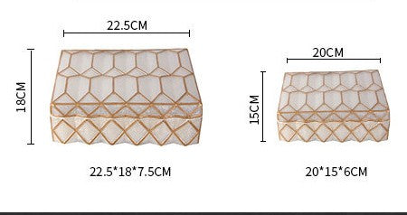 AVERY DECORATIVE JEWELRY BOX (SET OF 2)