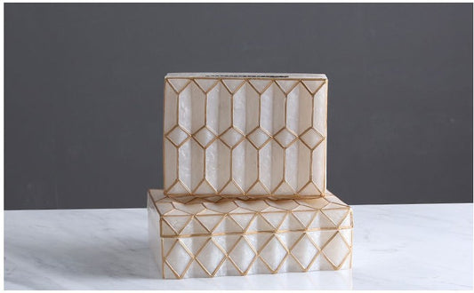 AVERY DECORATIVE JEWELRY BOX (SET OF 2)