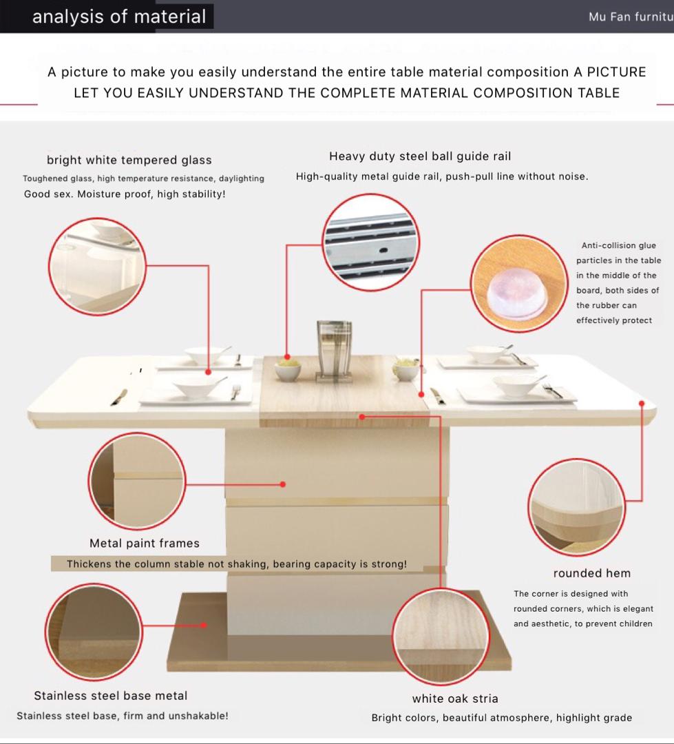 SAFFRON MODEL MINIMALIST DINING SET