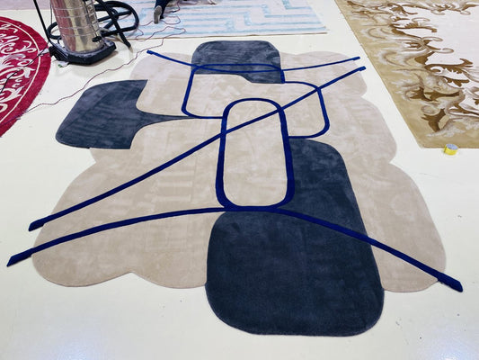 AZURECROSS HANDMADE CUSTOM RUG