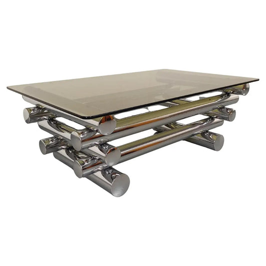 CHROMIUM LOG COFFEE TABLE '25