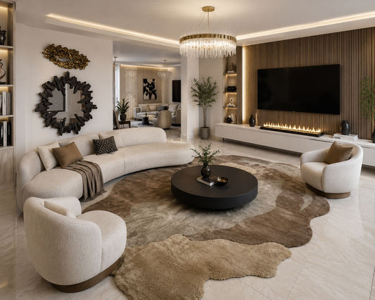 EARTH TONE CUSTOM HANDMADE RUG