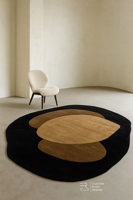 GEODE SLICE CUSTOM HANDMADE RUG