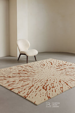 INKWELL BURST CUSTOM HANDMADE RUG
