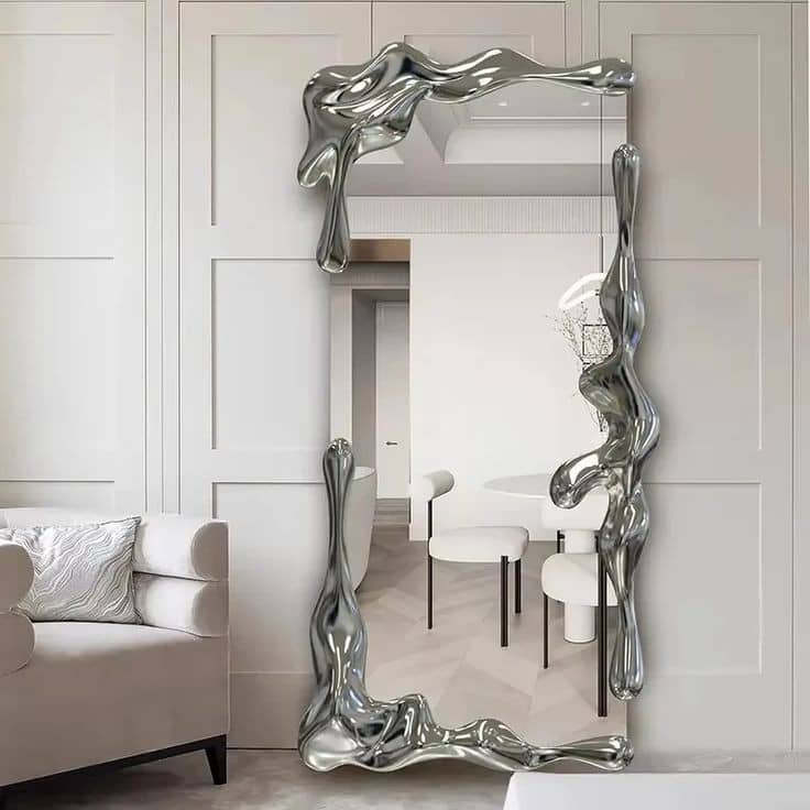 LIQUID CHROME DECORATIVE MIRROR