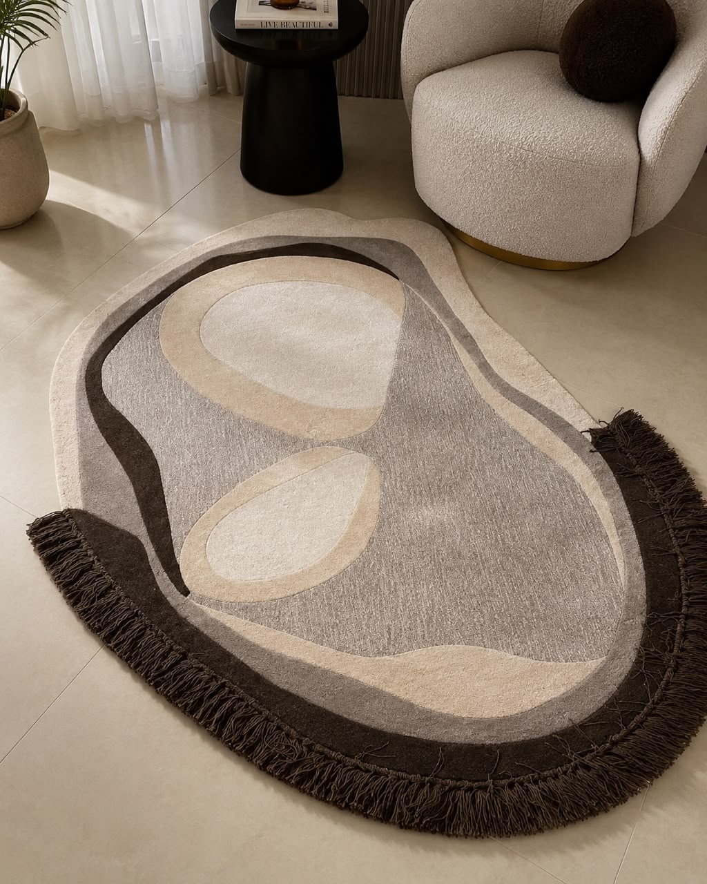 LUNARA MODERN CUSTOM HANDMADE RUG