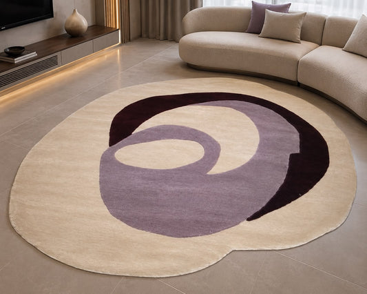 LUNA SWIRL MODERN CUSTOM HANDMADE RUG