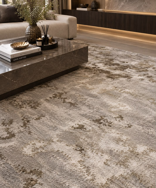 MISTED TERRAIN MODERN HANDMADE CUSTOM RUG