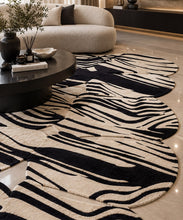 Load image into Gallery viewer, MONO WAVE MODERN CUSTOM HANDMADE RUG