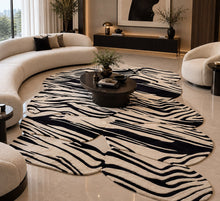 Load image into Gallery viewer, MONO WAVE MODERN CUSTOM HANDMADE RUG