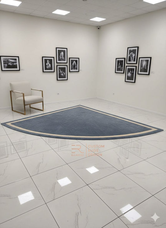 NAUTICAL WEDGE CUSTOM HANDMADE RUG