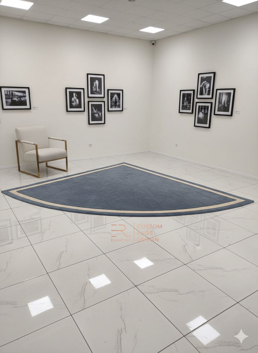 NAUTICAL WEDGE CUSTOM HANDMADE RUG
