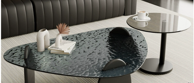 PEBBLE GLAZE COFFEE TABLE '25