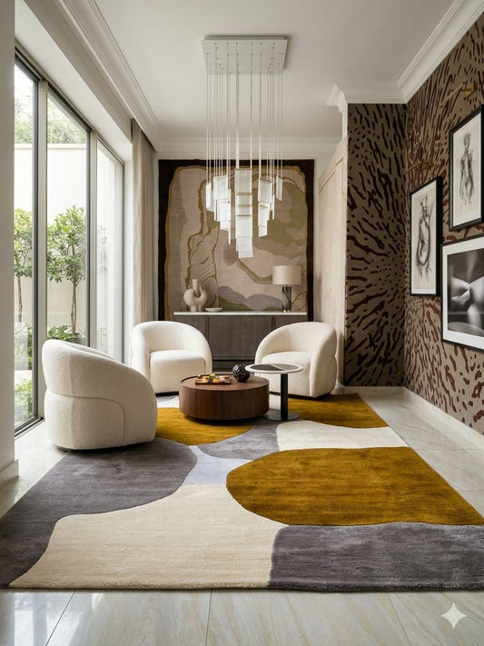 SCULPTURAL EARTH CUSTOM HANDMADE RUG