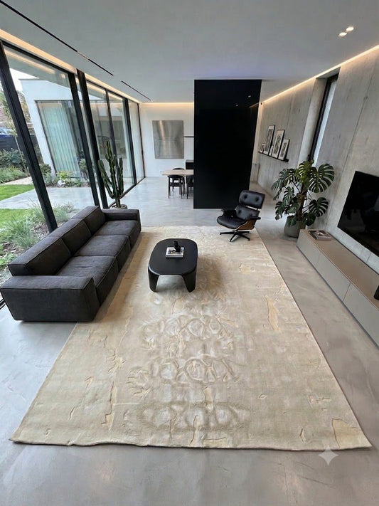 SERENE BLOOM MODERN CUSTOM HANDMADE RUG