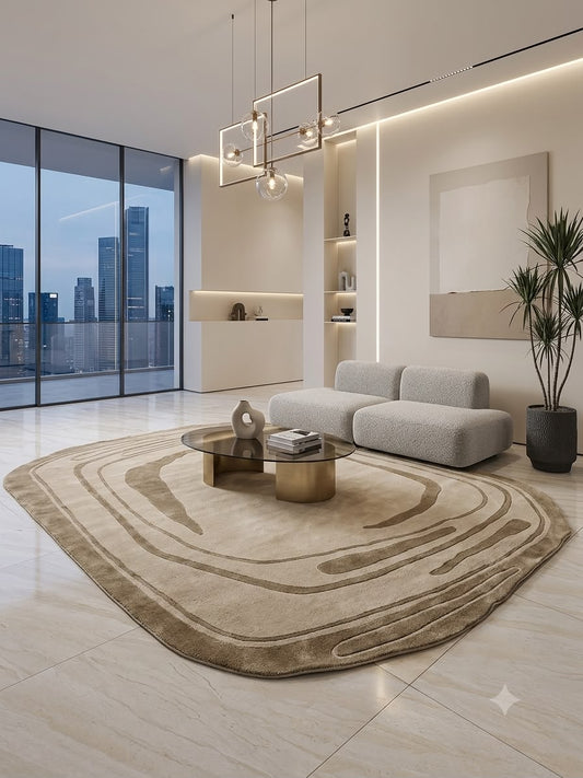 SERPENTINE OASIS MODERN CUSTOM HANDMADE RUG
