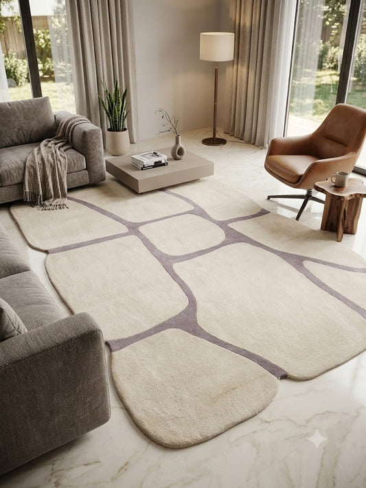 STONE VEIL MODERN CUATOM HANDMADE RUG
