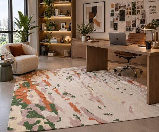 TERRA MOSS MODERN HANDMADE CUSTOM RUG