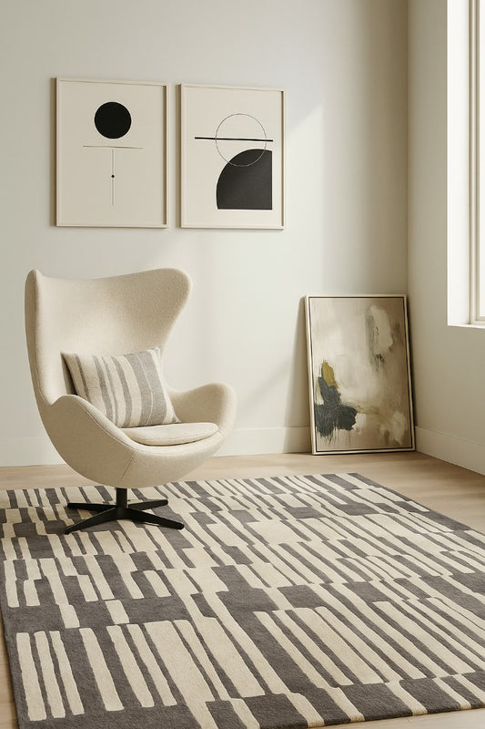 URBAN GRID CUSTOM HANDMADE RUG