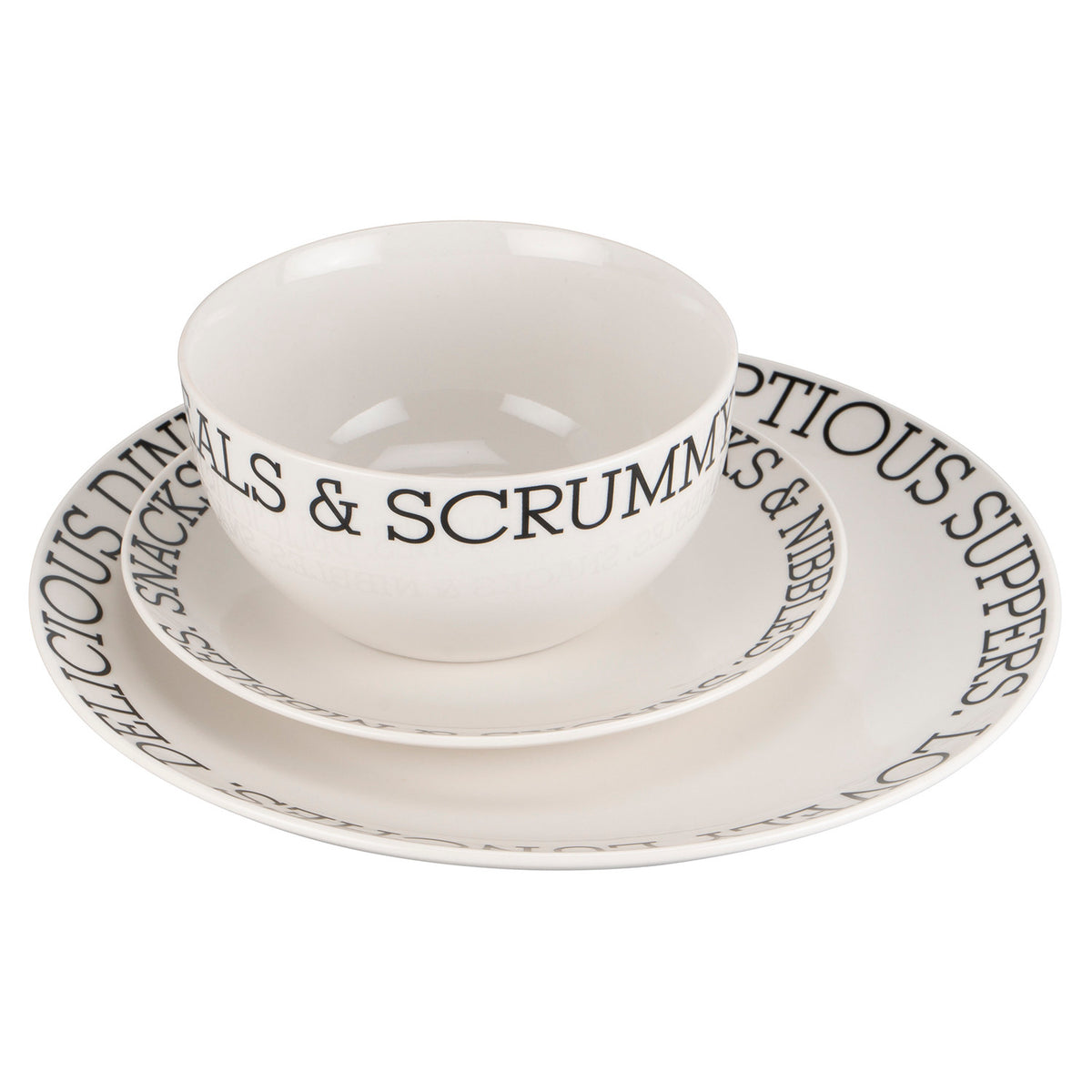 TEA AND CRUMPETS 12 PIECE DINNER SET