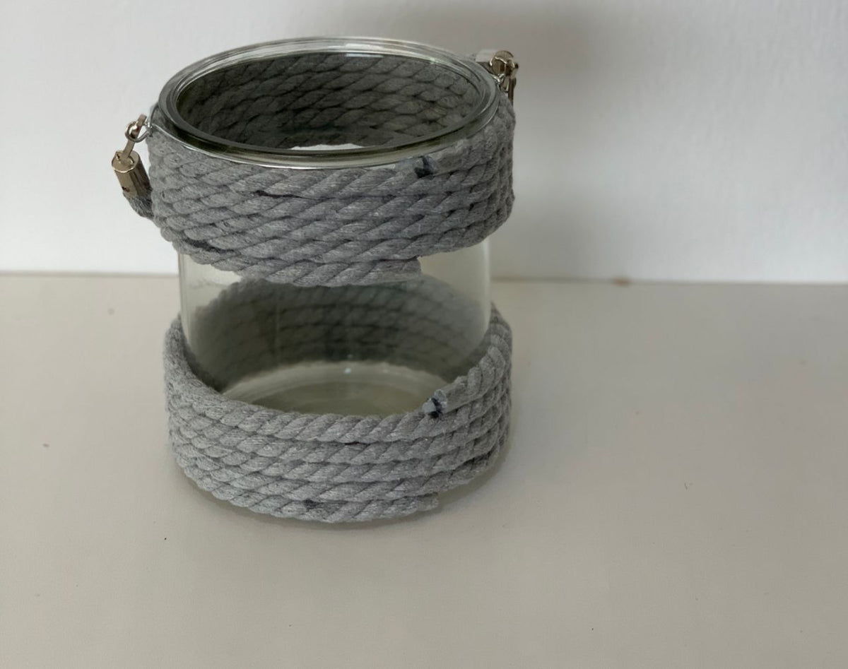 ROPE GLASS CANISTER