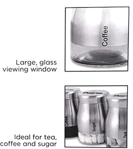 RUSSELL HOBBS LEGACY TEA, SUGAR, COFFEE CANISTERS
