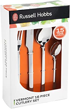 RUSSELL HOBBS 16 PIECE DELUXE VERMONT CUTLERY SET