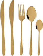 Load image into Gallery viewer, PROGRESS 20 PIECE GOLD REFINE CUTLERY SET