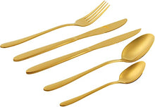 Load image into Gallery viewer, PROGRESS 20 PIECE GOLD REFINE CUTLERY SET