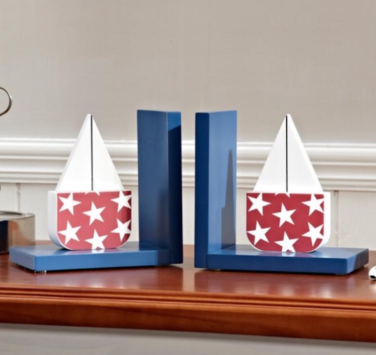 STAR SAILING KIDS BOOKENDS