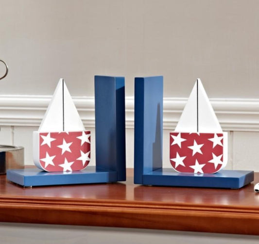STAR SAILING KIDS BOOKENDS