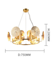 Load image into Gallery viewer, AZIEL HALOGEN LUXURY CHANDELIER
