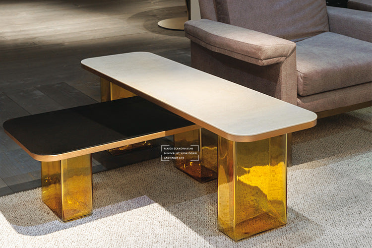 NAMALIS GLASS COFFEE TABLE