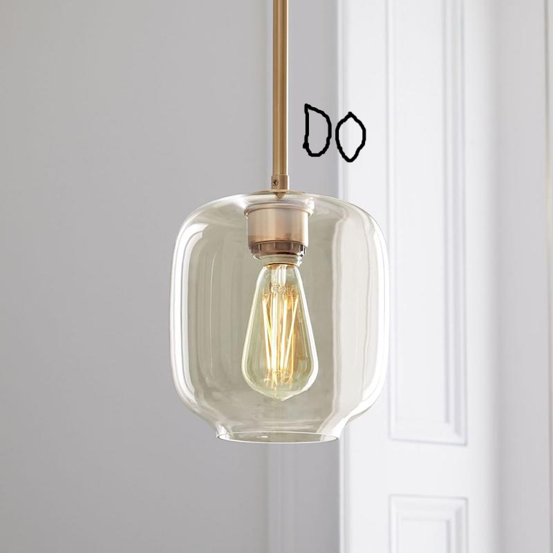 Cora Combination Glass Chandelier with Edison LED Bulbs