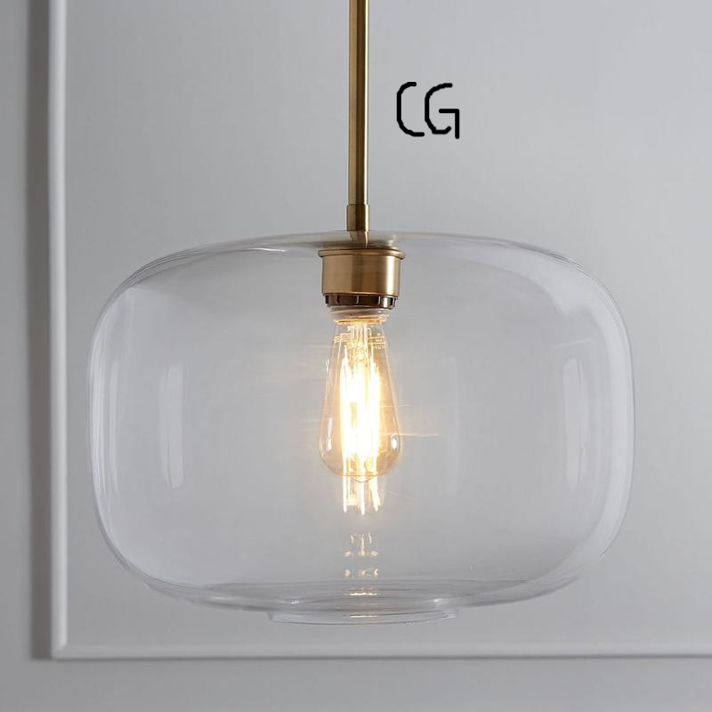 Cora Combination Glass Chandelier with Edison LED Bulbs