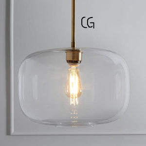 Cora Combination Glass Chandelier with Edison LED Bulbs