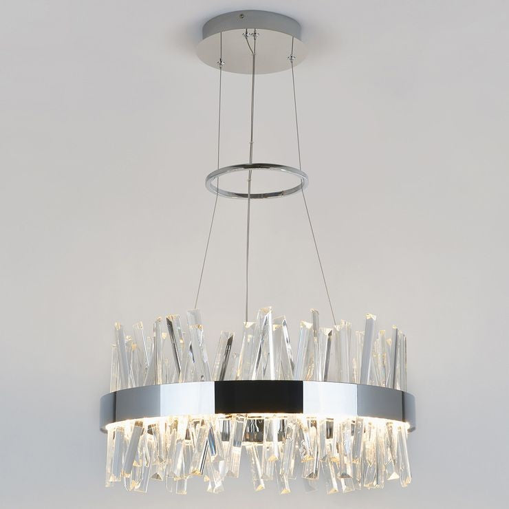 Natalie Post Modern Crystal Chandelier