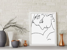 Load image into Gallery viewer, Picasso Sketch Woman Face Art Set of 3