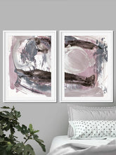 Load image into Gallery viewer, Trap Blush Pink Acrylics Abstract Art (Set of 2)