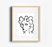 Load image into Gallery viewer, MINIMALIST WOMAN ART PRINT MATISSE SKETCH SET OF 6