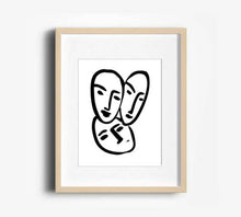 Load image into Gallery viewer, MINIMALIST WOMAN ART PRINT MATISSE SKETCH SET OF 6