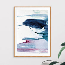 Load image into Gallery viewer, Downloadable Pink and Blue Abstract Art (set of 3)