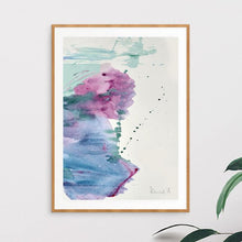 Load image into Gallery viewer, Downloadable Pink and Blue Abstract Art (set of 3)