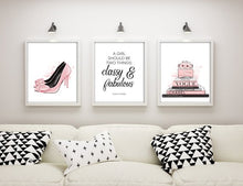 Load image into Gallery viewer, Classy and Fabulous Coco Chanel Art (set of 3)