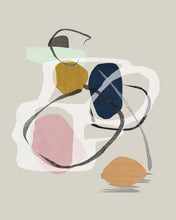 Load image into Gallery viewer, GEOMETRIC ABSTRACT BEIGE ART SET OF 3