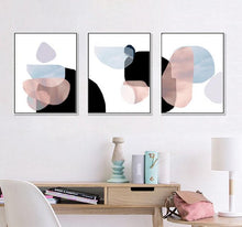 Load image into Gallery viewer, GEOMETRIC ABSTRACT PINK ART