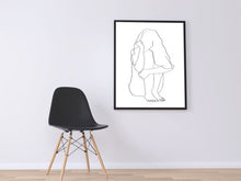 Load image into Gallery viewer, SILHOUETT MINIMALIST FEMALE ART SET OF 3